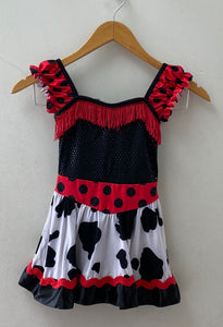 Red & Black Cowgirl Like  Dress