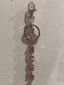 Dance Word Keychain (variety of colors)