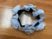 Load image into Gallery viewer, Gray Flower Hair Tie
