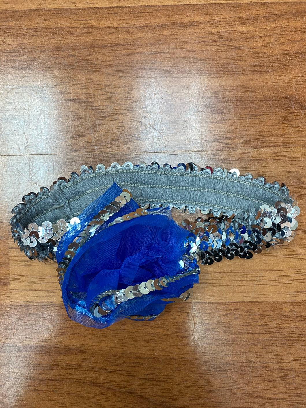 Silver & Blue Glitter Headband