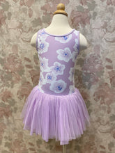 Load image into Gallery viewer, Girls Floral Printed Lavender Tutu Dress
