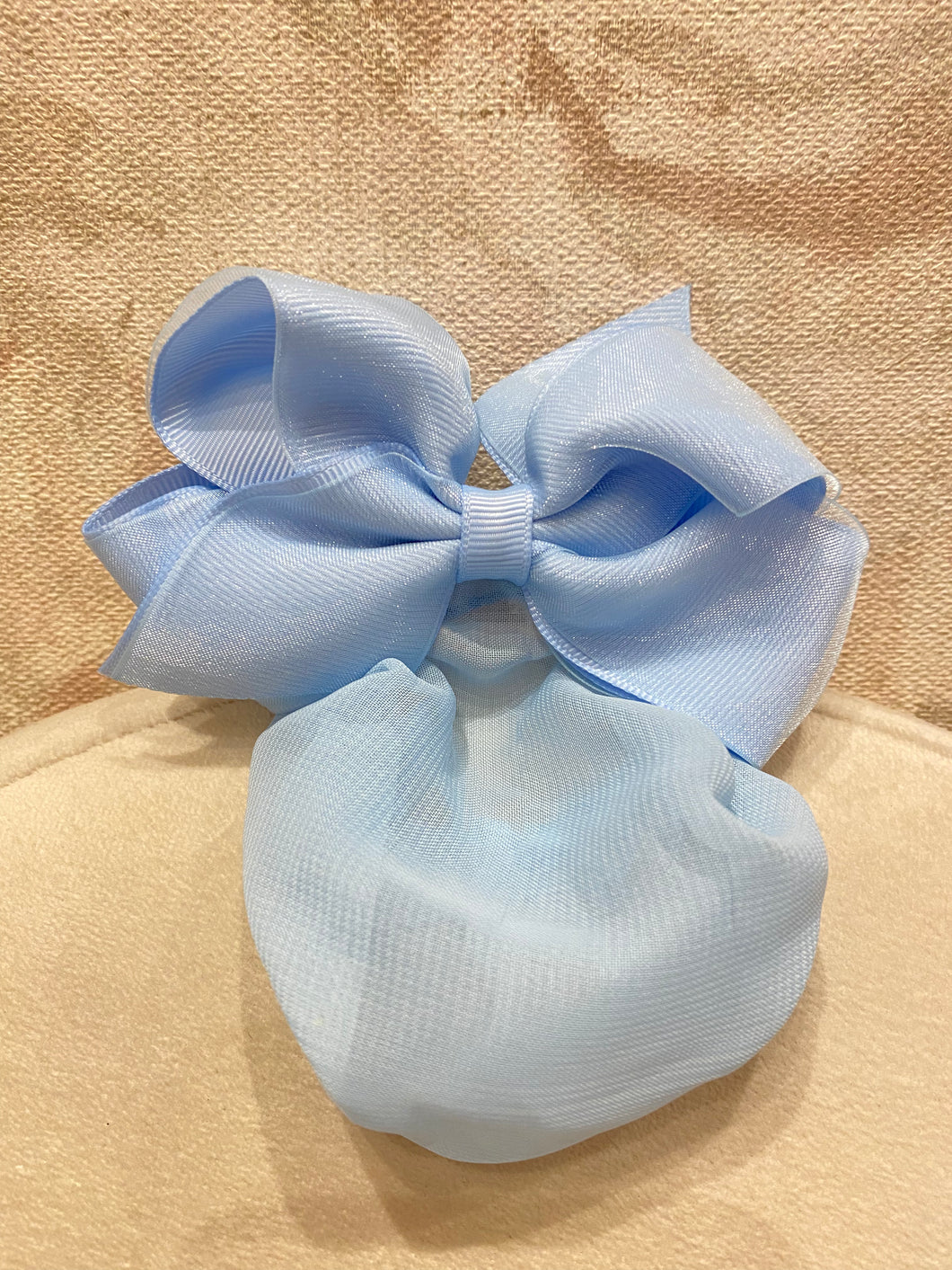 Girls Overly Bow with Snood (Variety of Colors)