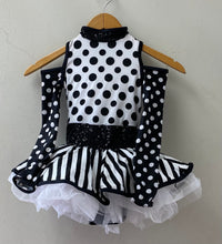 Load image into Gallery viewer, Black &amp; White Circus Tutu Dress
