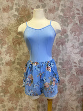 Load image into Gallery viewer, Ladies Light Blue Floral Print Shorts
