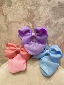 Girls Overly Bow with Snood (Variety of Colors)