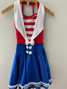 Marine Chick Red/Blue costume