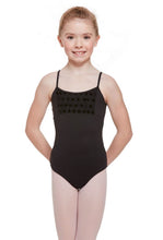 Load image into Gallery viewer, Girls Polka Dot Mesh Camisole Leotard
