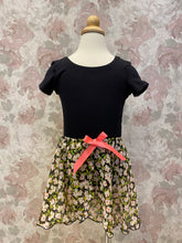Load image into Gallery viewer, Girls Pink Neon Floral Mock Wrap Skirt

