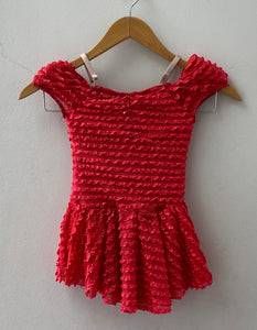 Red Ruffled Dress