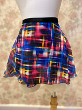 Load image into Gallery viewer, Ladies Modern Pink Blue Plaid Print Wrap On Skirt
