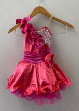 Load image into Gallery viewer, Wavy Coral Tutu Dress with Pink Details
