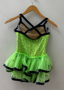 Lime Green Sparkle Tutu Dress
