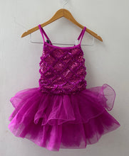 Load image into Gallery viewer, Magenta Glittery Tutu Dress
