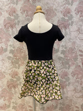 Load image into Gallery viewer, Girls Pink Neon Floral Mock Wrap Skirt
