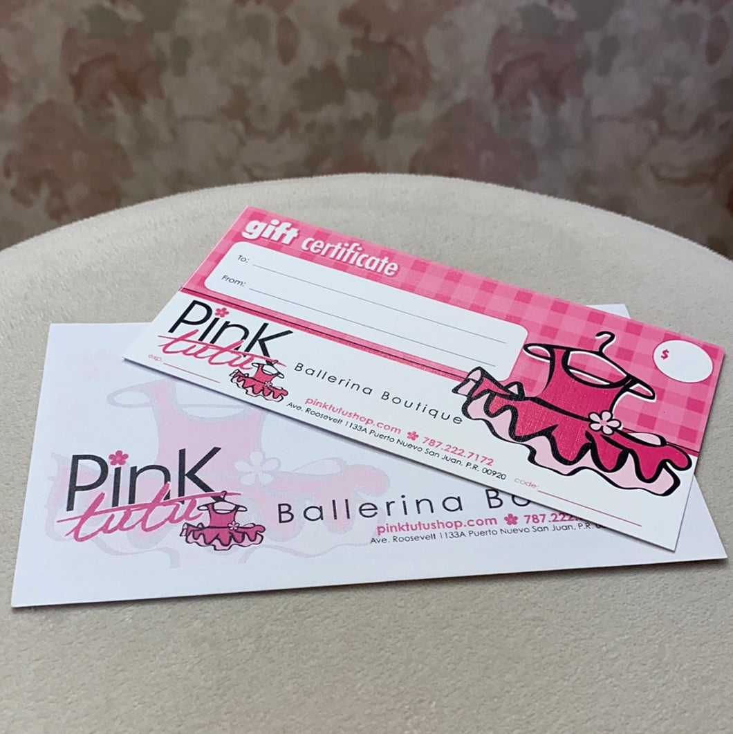 Pink Tutu Gift Card