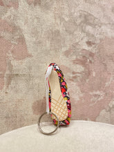 Load image into Gallery viewer, Flower Pattern Mini Pointe Shoe Keychain
