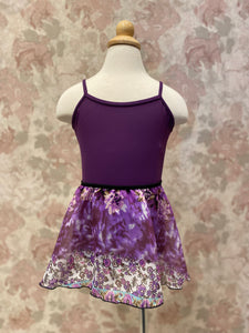 Girls Black Purple Daze Pull On Skirt
