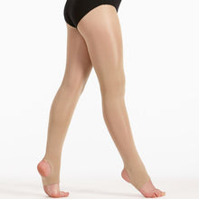 Load image into Gallery viewer, Child Intermediate Shimmer Stirrup Tights
